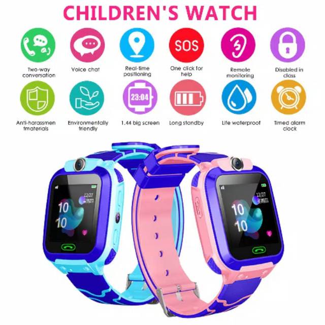 Smart watch jam tangan anak smartwatch kids with camera gps tracker