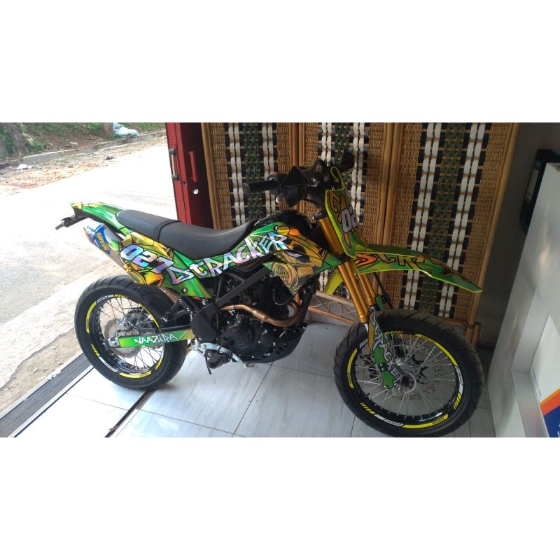 Decal Dtraker,KLX BF Hologram desain bebas suka suka