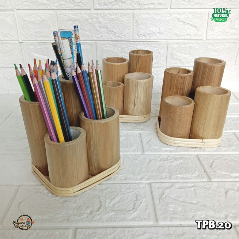 

Tempat Pensil/Pulpen dari Bambu type TPB.20