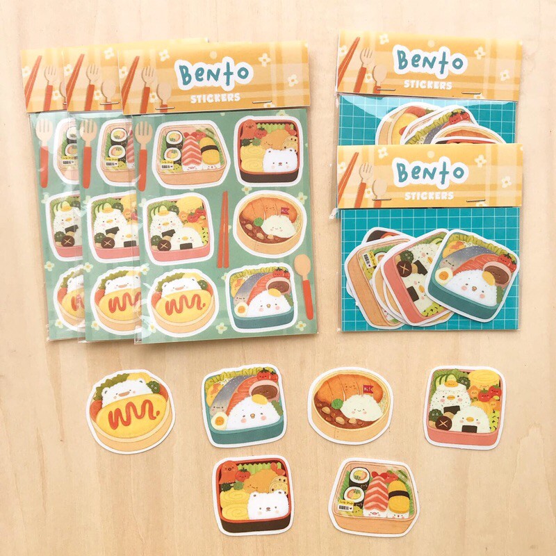 

sticker diecut sticker sheet sticker planner BENTO by Mentol art