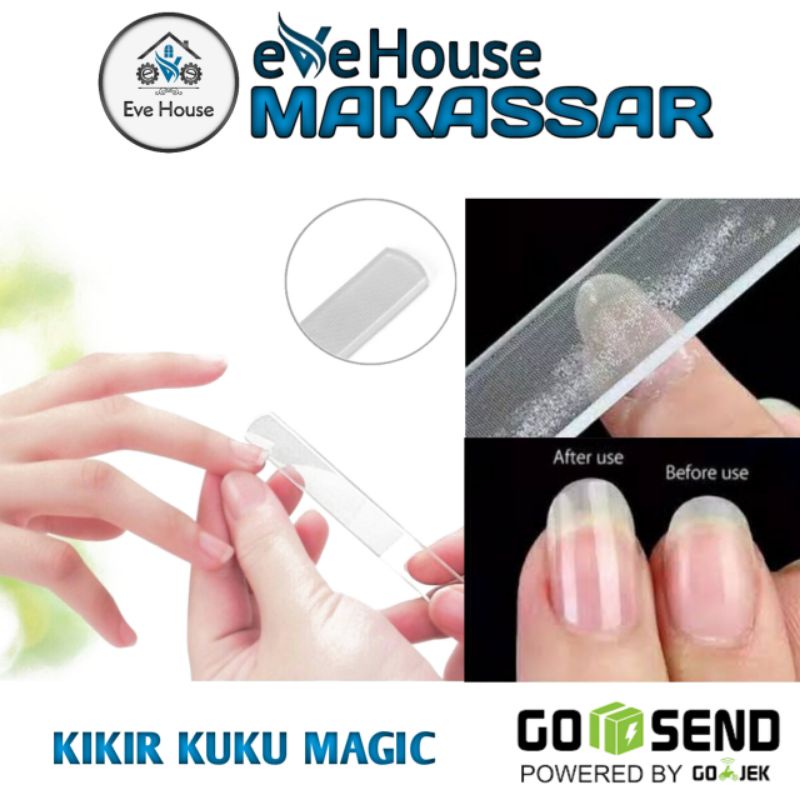 Makassar V117 Kikir kuku nano glass magic nail pengkilap kuku pengkikir kuku