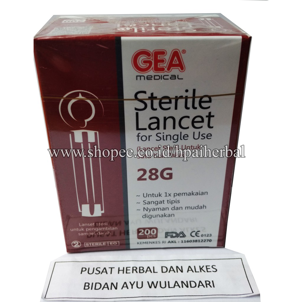 JARUM LANCET BEKAM GEA 28G GShop Herbal