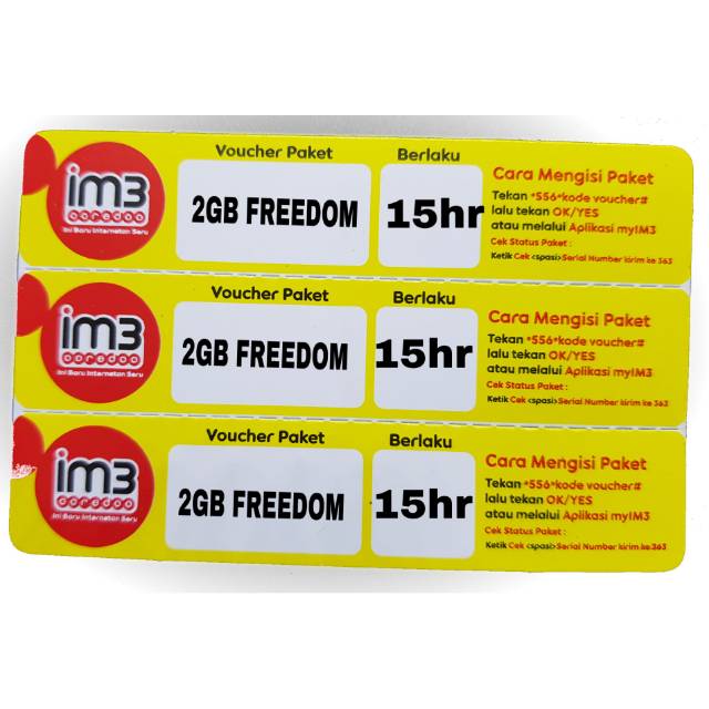 Voucher Indosat 2GB Freedom