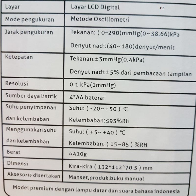 Sammora Alat Tensi Digital Original - Tensimeter Lengan Sammora Fitur Suara New Produk