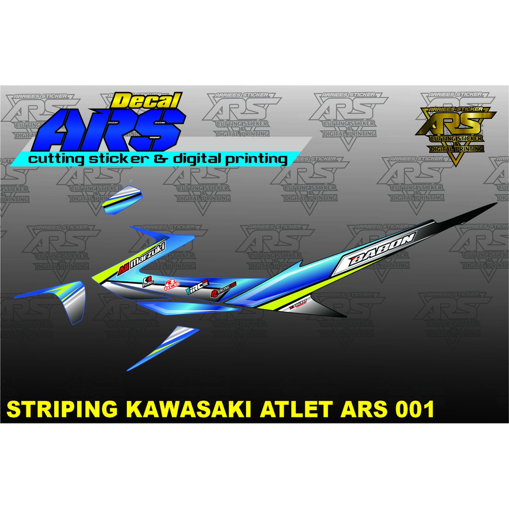 STICKER STRIPING VARIASI KAWASAKI ATHLETE