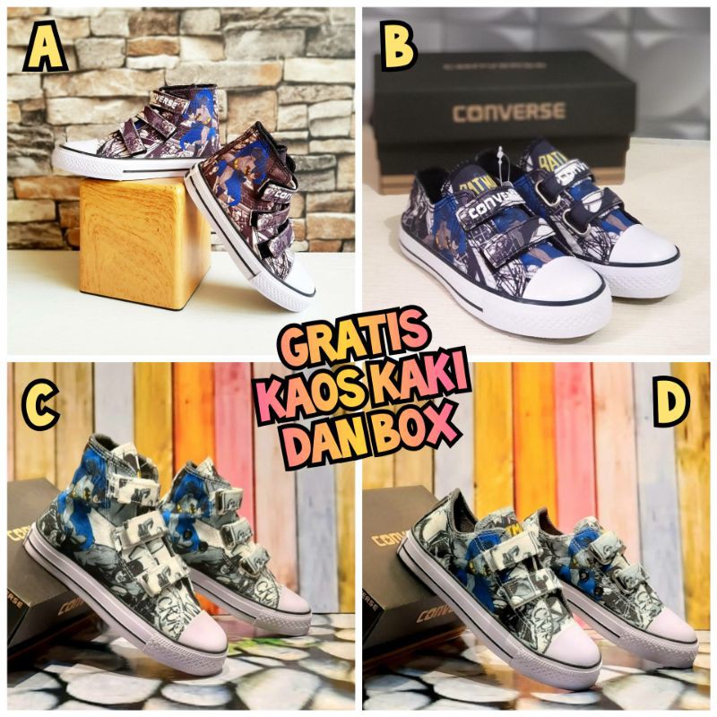 SEPATU ANAK LAKI-LAKI CONVERSE KARAKTER