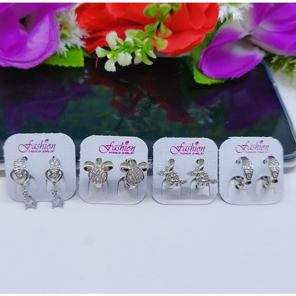 Anting permata lapis emas perhiasan xuping jewelry A19-27