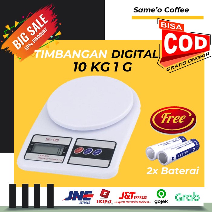 TIMBANGAN DIGITAL DAPUR PERHIASAN MURAH (KOPI / BUAH / EMAS) 10 KG 1 g