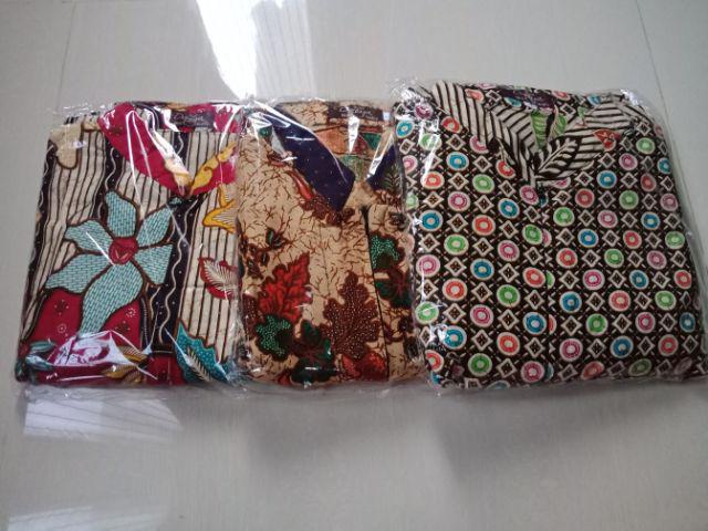 Gamis Batik Daun Tumpal Warna