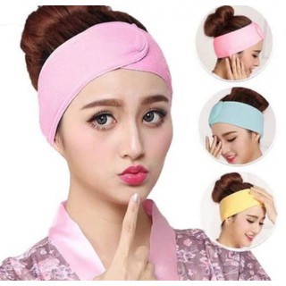 [Promosi Terbaru] Bandana Mandi Masker Bersih Wajah Facial Creambath Makeup Handuk Bando Bendo