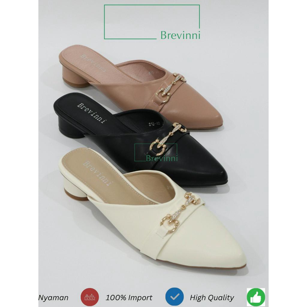 BREVINNI Posey Mules|| Sepatu Mules Wanita || mules shoes || mules empuk || mules sandal || sepatu s