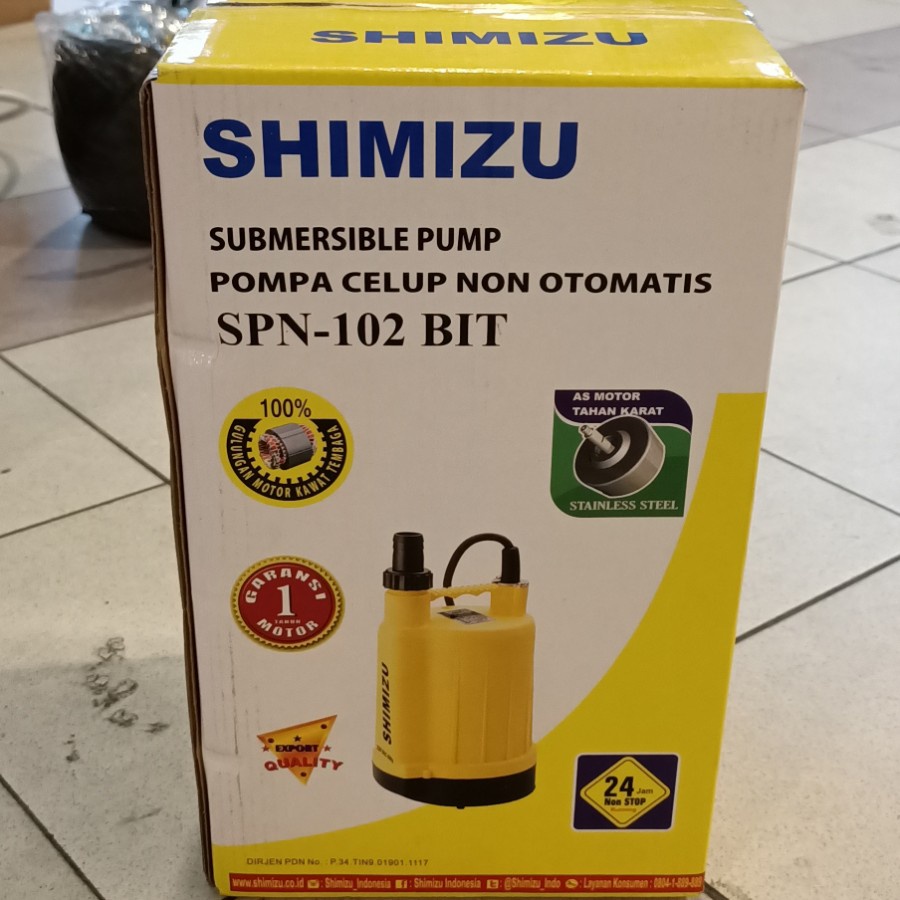 Pompa Air Shimizu SPN102 BIT SPN 102 BIT Pompa Celup Air Bersih