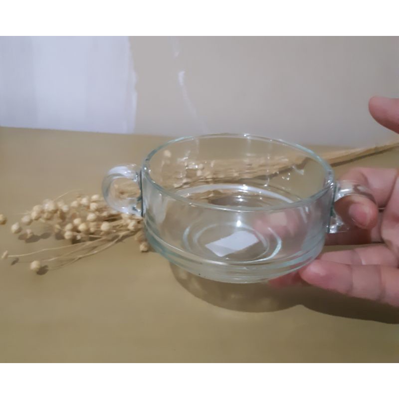 Mangkuk gagang/Mangkok kaca/Mangkuk es campur/Mangkuk serbaguna/Bowl/Glass soup bowl/Zuppa mangkuk s