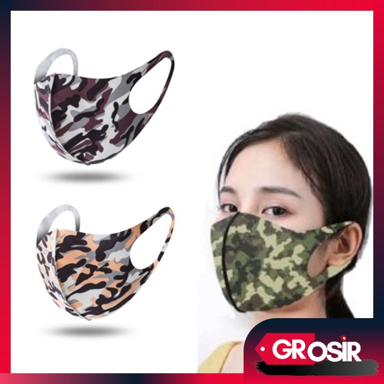 Grosir - M680 Masker Kain Army / Masker Motif Army / Masker Mulut / Masker  / Anti Debu