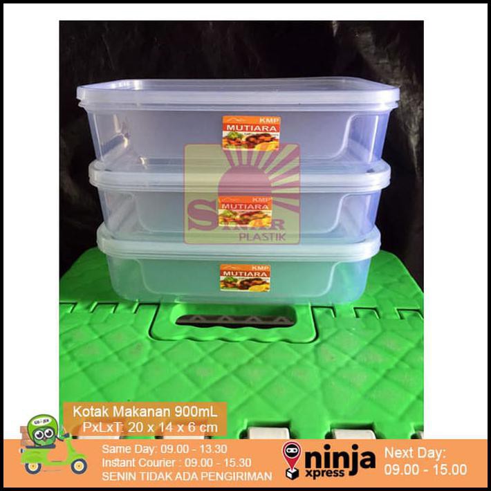 DISKON KOTAK MAKAN PLASTIK SAYUR | KOTAK PENYIMPAN MAKANAN TRANSPARAN 900ML