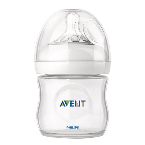 Philips Avent Baby Natural Bottle 125ml Single Pack White - Botol Susu Dot Bayi