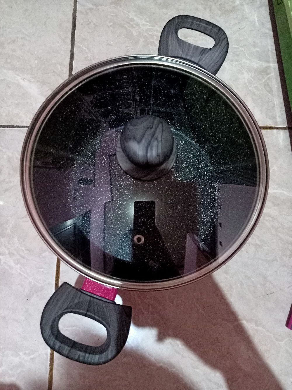 Bolde Super Pan Casserole / Dutch Oven / Dutchoven Panci Rebus 24 Cm Granite Beige Series