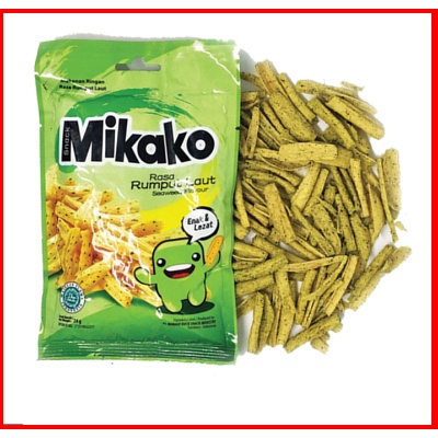 Mikako Snack Rasa Rumput Laut 1 Pack isi 10 pcs enak dan lezat