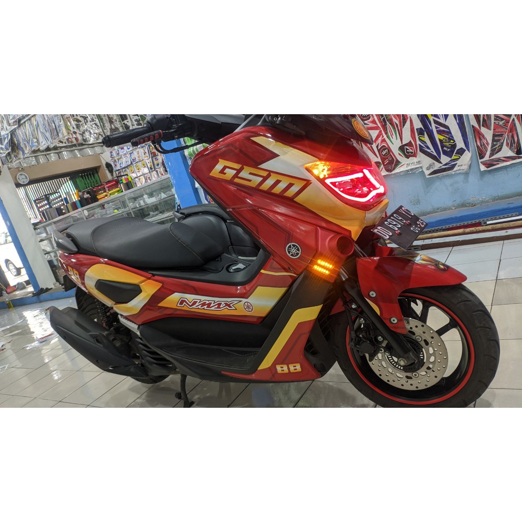 Stiker Nmax Decal Full Body NMAX Premium Red Ironman Glossy DNKZ