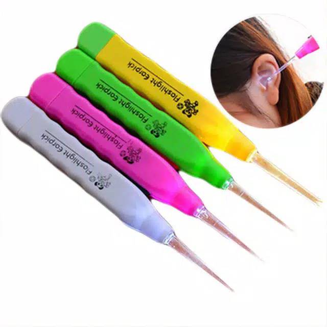 (SKR) Alat Pembersih Telinga / Korek Kuping Earpick dengan Lampu LED Untuk Bayi Anak ear pick