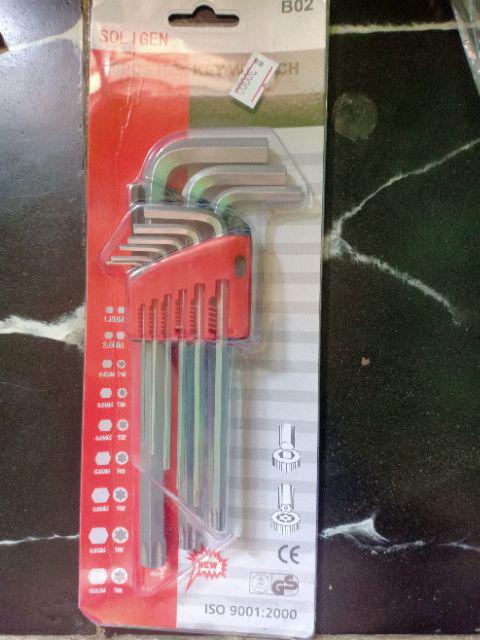 Kunci L Set Kombinasi Bintang Soligen