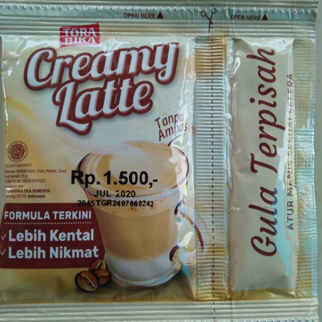 

Tora Bika Creamy Latte 1 Renceng