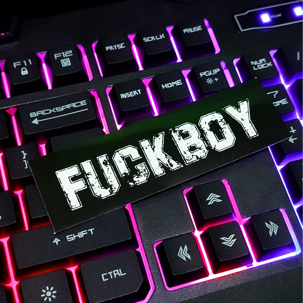 Stiker Aesthetic FUCKBOY SERIES - STICKER TUMBLR MOTOR JOURNAL