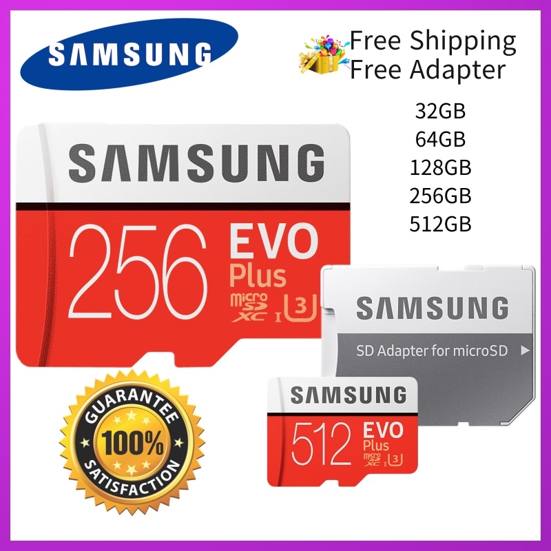 ✦Samsung Evo Plus Micro SD Card Memory Card SD TF Card FREE GIFT 16GB/32GB/64GB/128GB/256GB/512G ✦