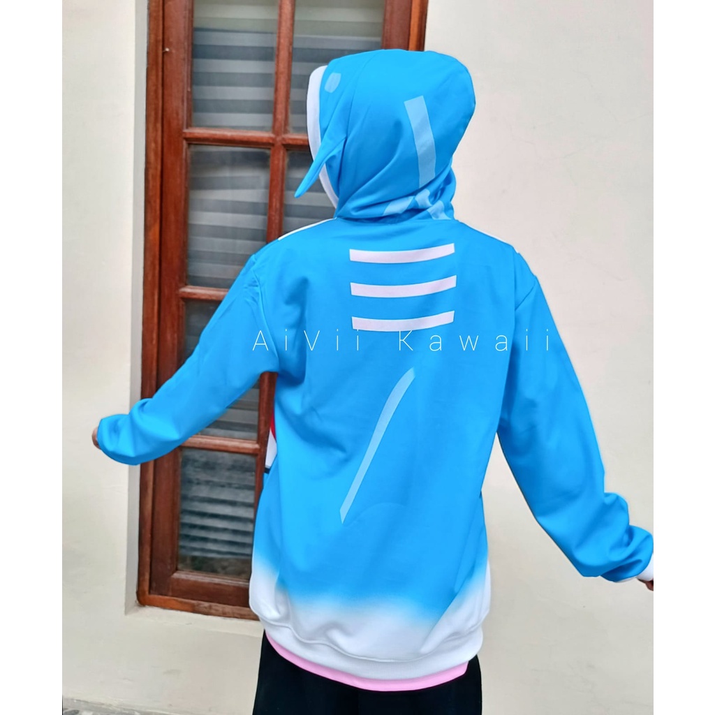 【AiVii】JAKET HOODIE GAWRGURA HOLOLIVE VTUBER UNISEX PRIA WANITA