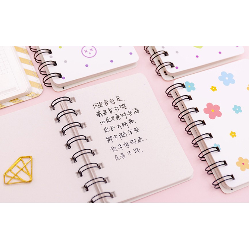 Notebook Motif POLKADOT Polos Simple / Notes Buku Memo Mini Gambar Polkadot Motif Unik / Buku Mini