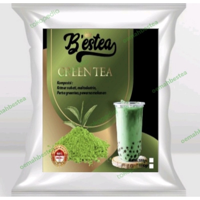 Bubuk Minuman Rasa Green Tea Premium 1 Kg Powder Drink