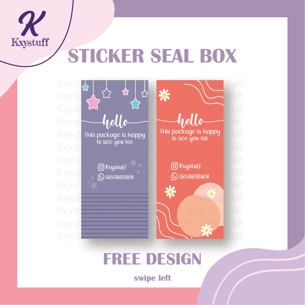 

Cetak Sticker Seal Box / Kardus - Label Pengiriman Logo Olshop Custom