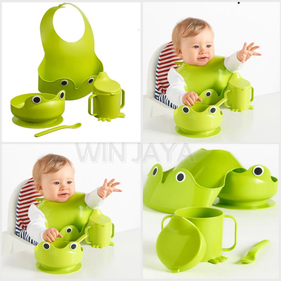 PERALATAN MAKAN SET - BABY EATING SET 4P PERLENGKAPAN MAKAN BAYI