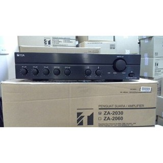 Amplifier TOA Ampli ZA 2060 ZA2060 ZA-2060 60 Watt W Mixer Original for 2 Horn Corong Speaker Masjid