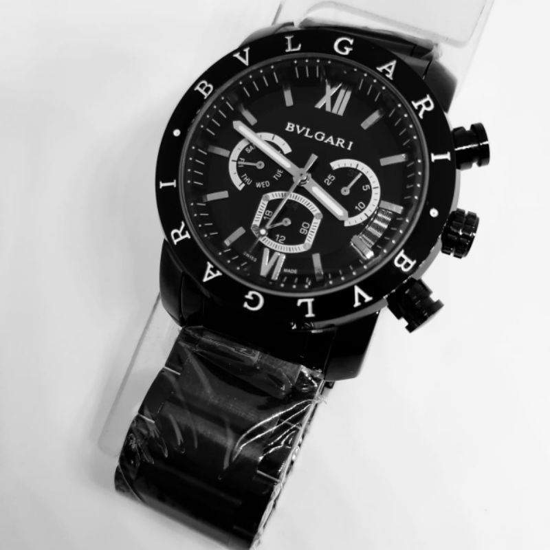 BVLGARI AUTOMATIC CHRONOGRAPH Jam Tangan Pria