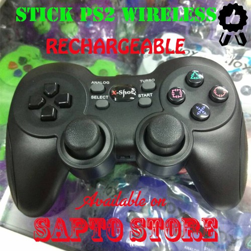 Stik Stick PS2 Wireless bisa charger Istimewa