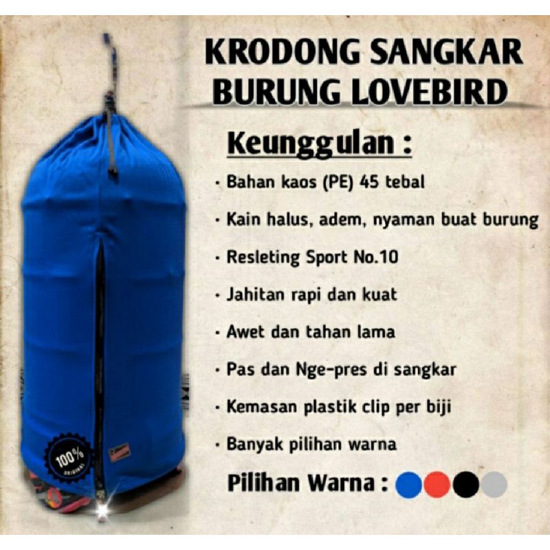 Terlaris Rekomendasi Krodong Sangkar Lovebird Tebal Merk Aves | Krodong LB Sangkar Bulat Kapsul