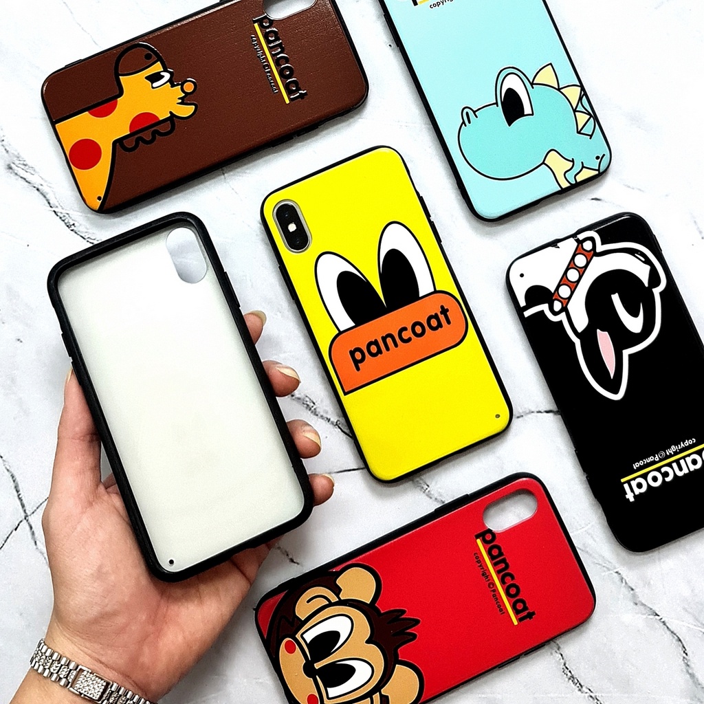 [ BUY 1 GET 1 FREE ] FPT - IPHONE X XS 6 PLUS 7 PLUS 8 PLUS | PANCOAT Soft Hard Case Emboss UV Glossy Cartoon