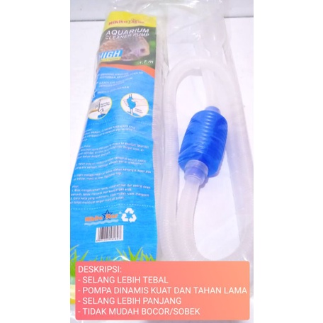 POMPA SEDOT PEMBERSIH AQUARIUM CLEANER PUMP AQUARIUM MERK NIKITA STAR