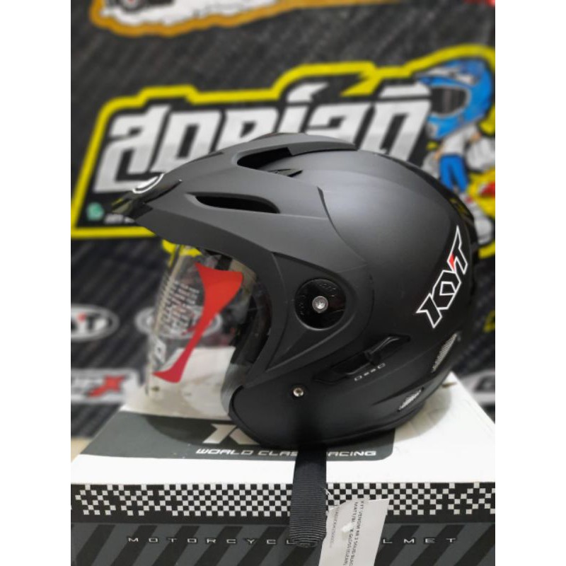 HELM KYT VENOM RR BLACK DOFF DOUBLE VISOR HELM TOURING KYT VENOM RR HITAM DOFF DOBEL VISOR ORIGINAL