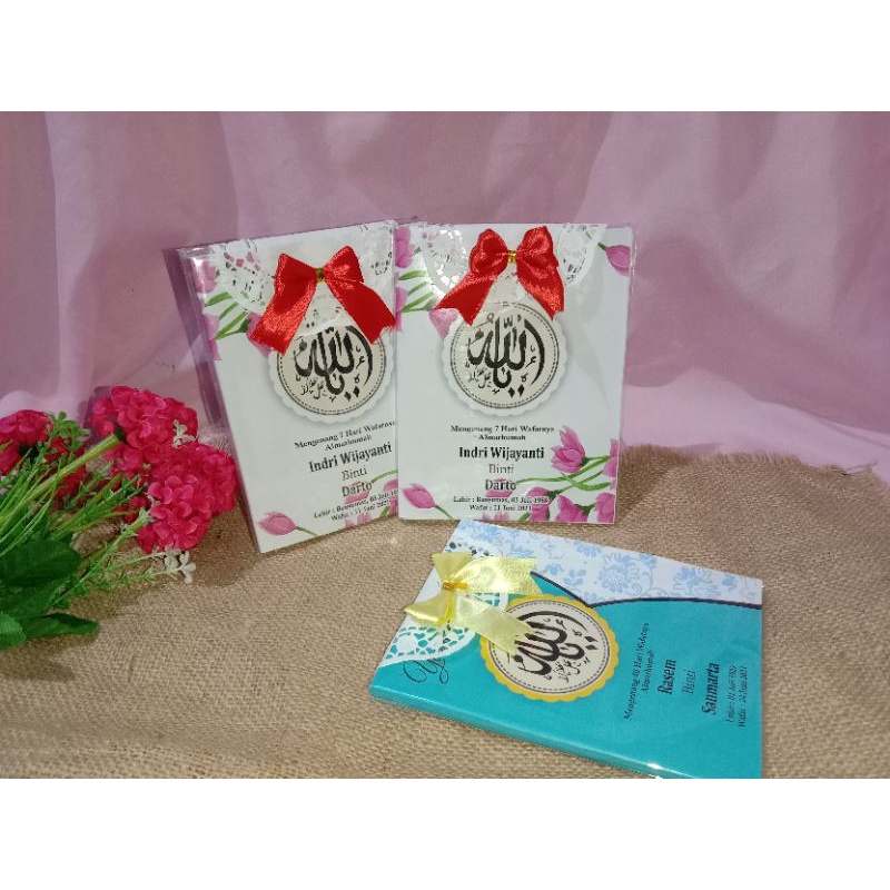 Buku Yasin custom / souvenir 40 hari / souvenir 100 hari / buku Yasin 128 hal