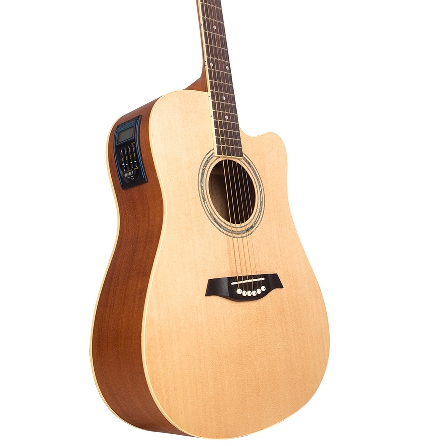 GITAR SEMI AKUSTIK MANDALIKA APS-02 JUMBO DREADNOUGHT (APS02-DCNT) EQ LC 4 FULLSET BONUS SOFTCASE GITAR SENAR CADANGAN DAN PICK WITH SERTIFIKAT