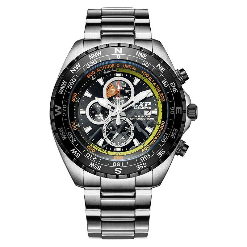 Jam tangan Expedition 6739 Tali Rantai silver Original Pria