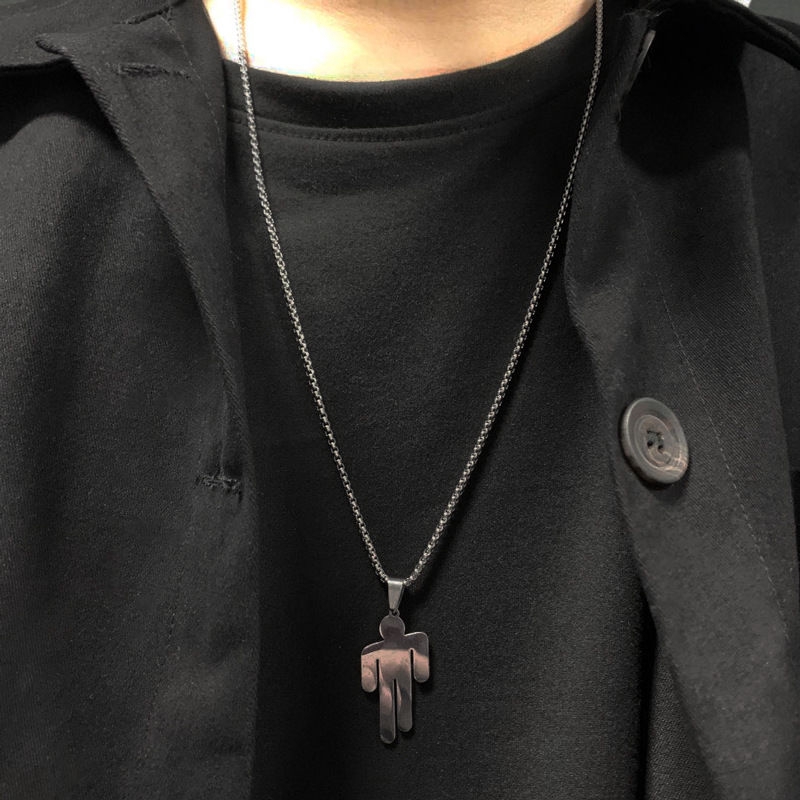 Kalung Rantai dengan Liontin Hip Hop Trendy