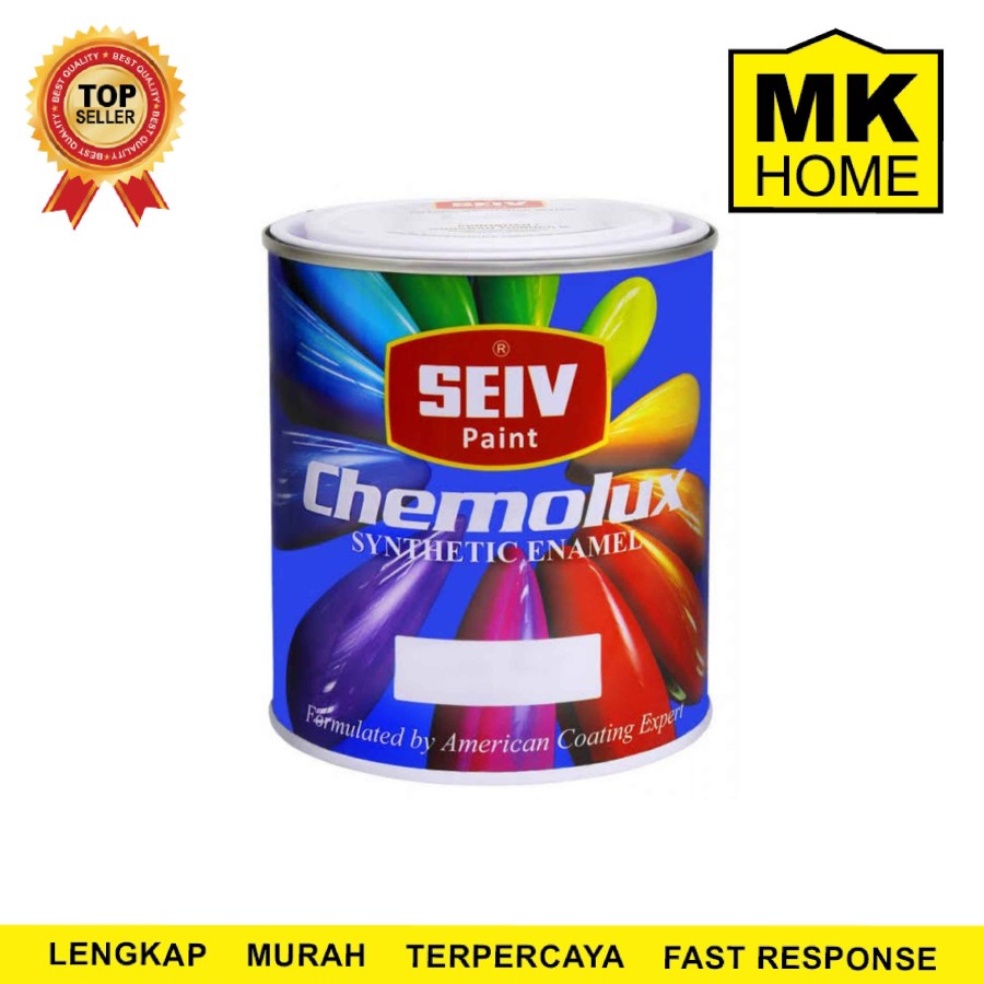 Jual CAT BESI KAYU SEIV CHEMOLUX SUPER BLACK DOFF 1 LITER / HITAM DOP