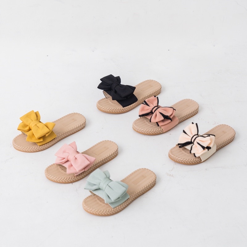 Cerriest - CAMILLA Sandal Pita Wanita Sendal Korea Selop Pantai Cewek Sepatu Empuk Bahan Premium Sli