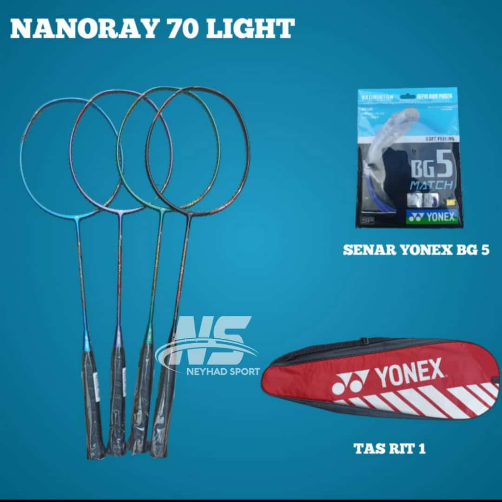 RAKET BADMINTON YONEX NANORAY 70 LIGHT/ RAKET YONEX NANORAY 70 LIGHT