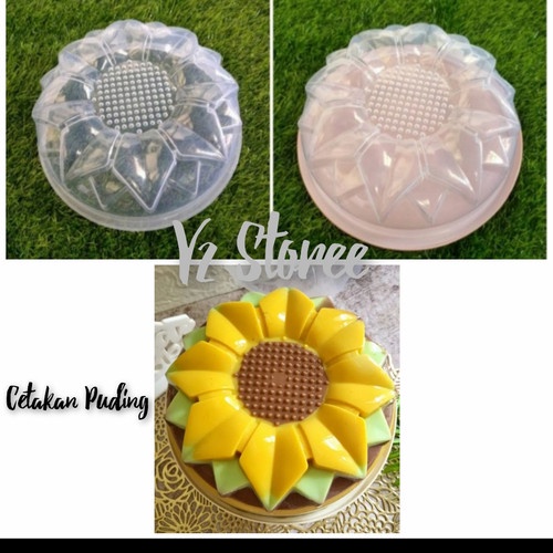 READY STOK Cetakan Puding Plastik MOTIF DAISY Aneka Motif Cetakan Karakter  Loyang Puding Agar Agar 