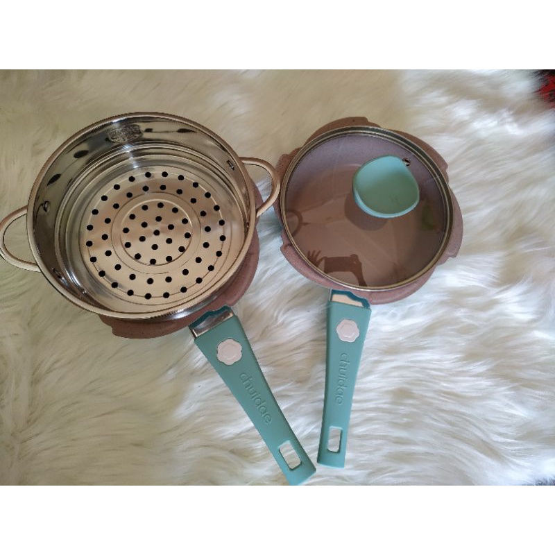 set panci mpasi // set panci + wajan anti lengket // wajan serbaguna + steamer