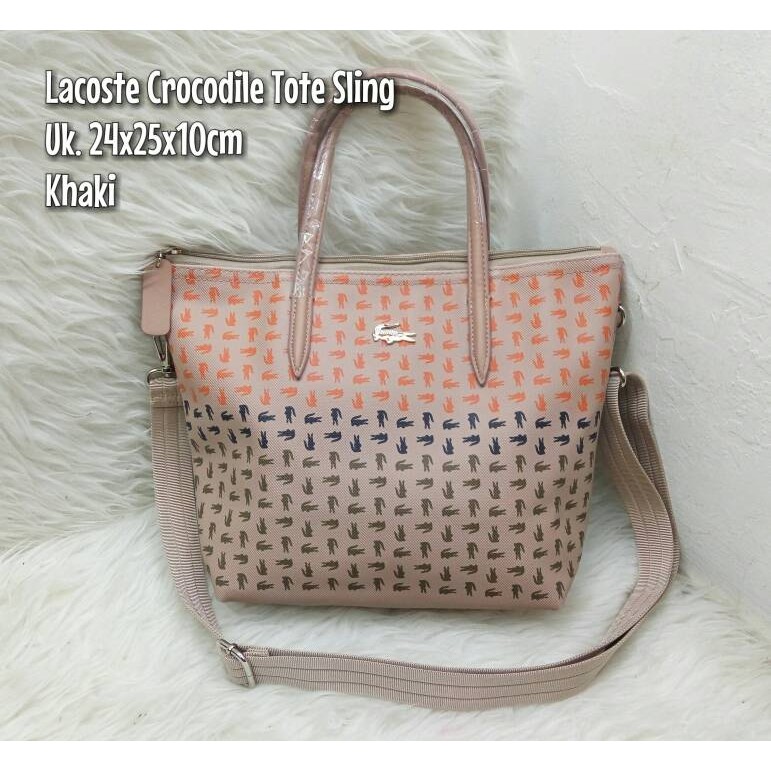 TAS LACOSTE TOTE SLING CROCODILE